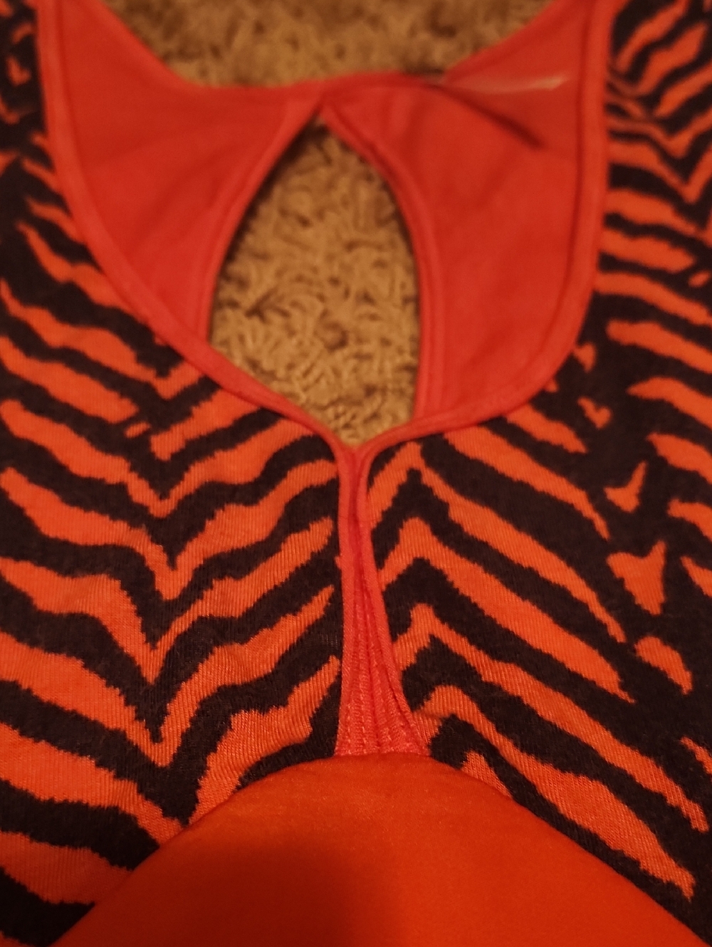 Free People Orange Summer Tank Top Dress Size Medium - Picture 12 of 13